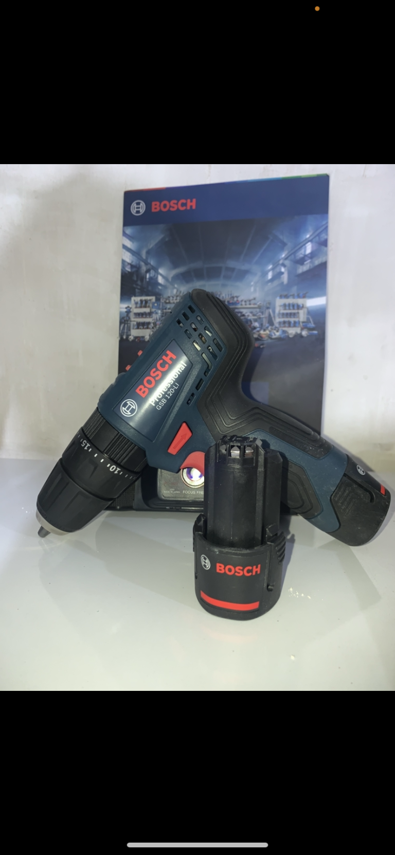 دریل پیچ گوشتی شارژی بوش چکشی دار2 باتری-مدلGSR 120-LI (اورجینال)