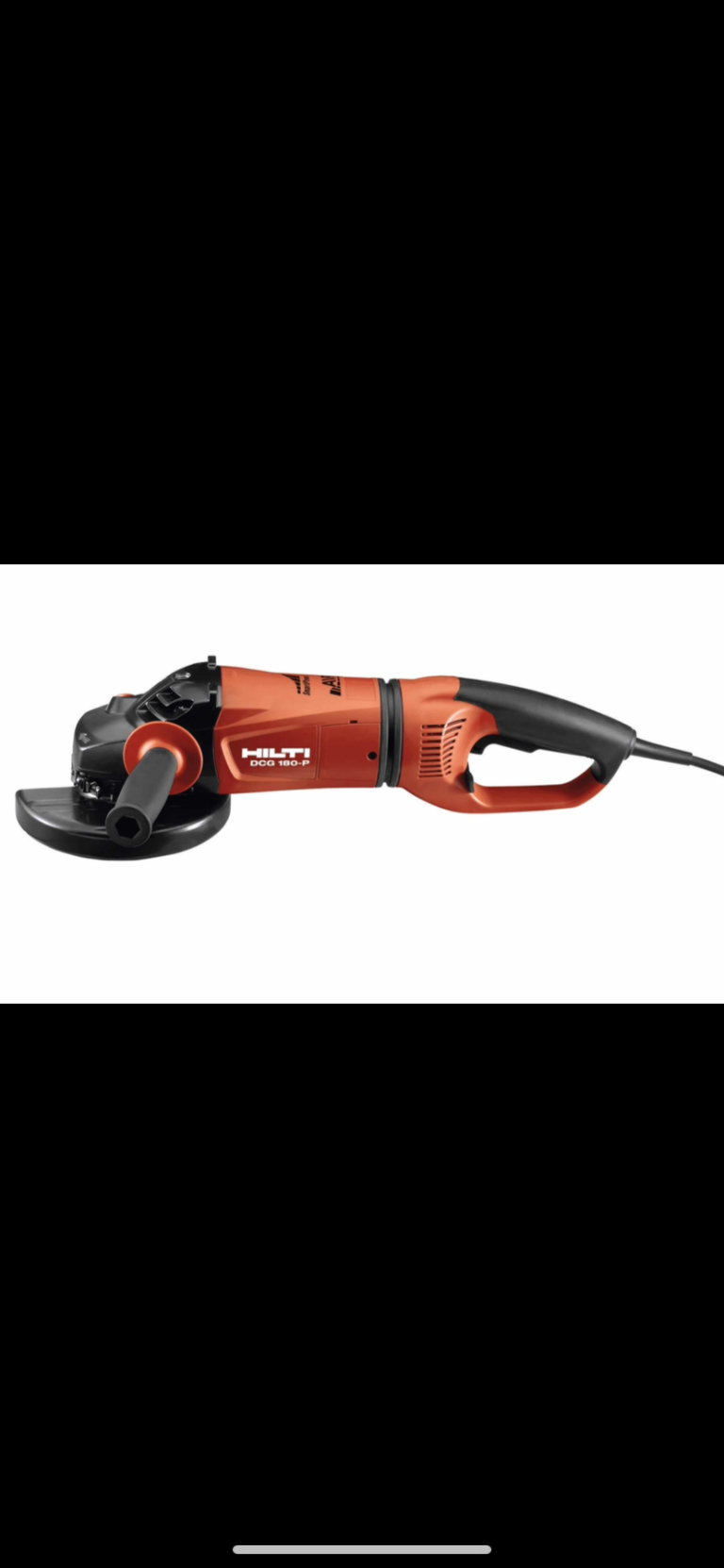 سنگ فرز فوق صنعتی هلتی _2200وات استوک در حد اک با دستە کلید چرخشی DCG 180-P HILTI