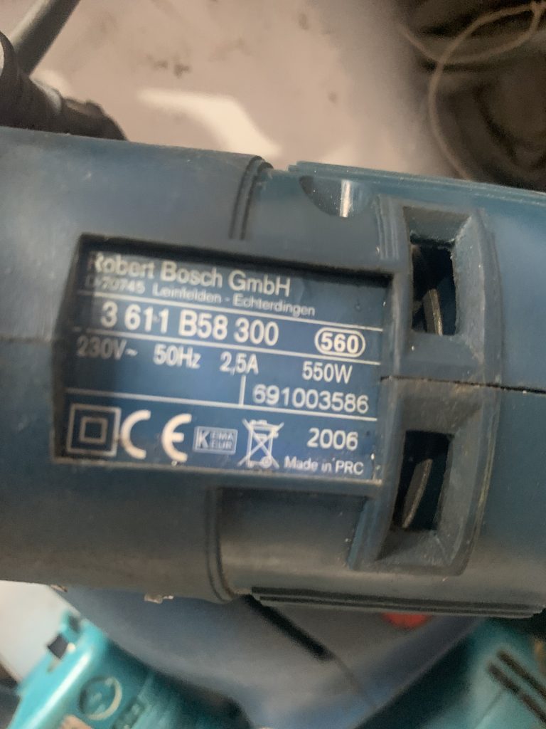 دریل دوکارە چکشی مدل:GmbH550 550 وات بوش2_23(اورجینال)استوک در حد اکبند سفارش انگلیس