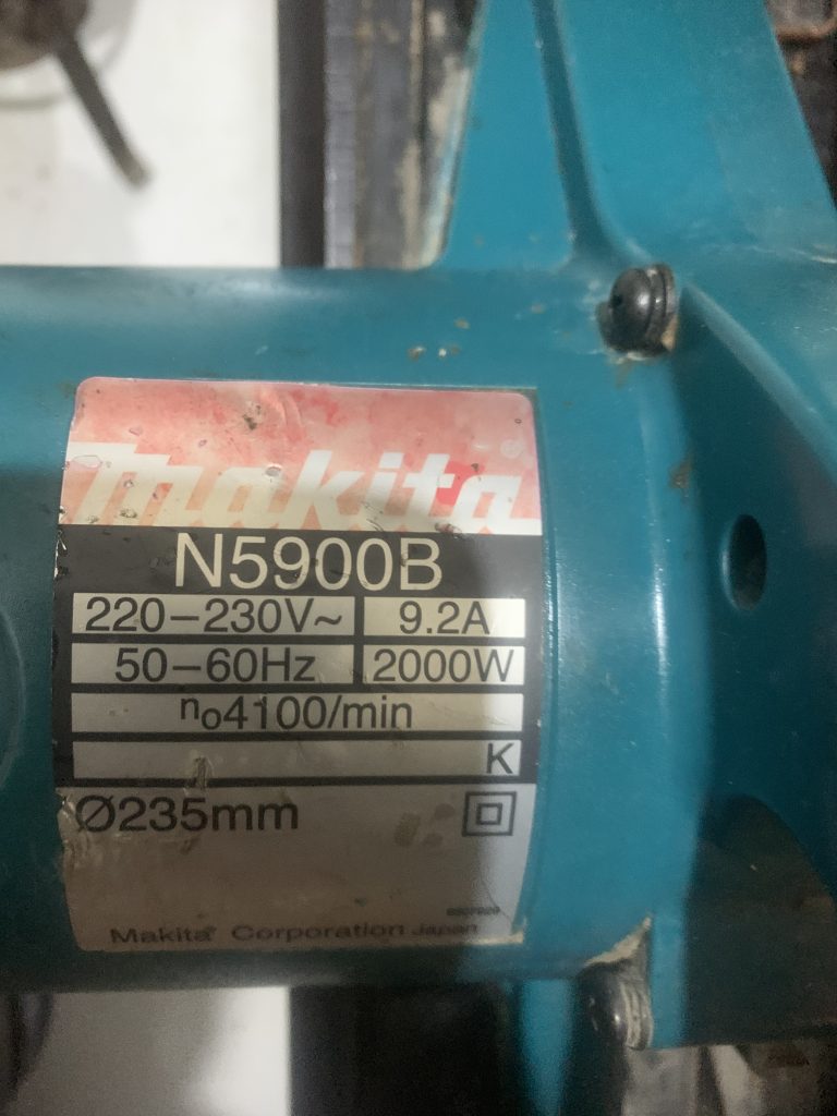 ارە دیسکی و سرامیک بر ماکیتا ژاپن N5900B2000وات استوک مشابە اکبند تولید خود ژاپن بیش از 10 سال در انبار نگه داری
