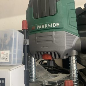 اور فرز نجاری پارکساید POF 1200 D3(نو، همراه گونیا و 6 عدد تیغە فابریک)