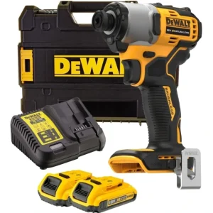 پیچ‌گوشتی ضربه‌ای شارژی دیوالت 18 ولت براشلس مدل DCF840D2T-GB (مکزیک)